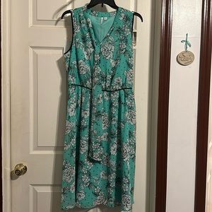 Beautiful lightweight dress with matching sweater.